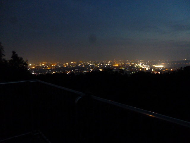 神園山の山頂　夜景